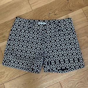 White House Black Market black and white shorts